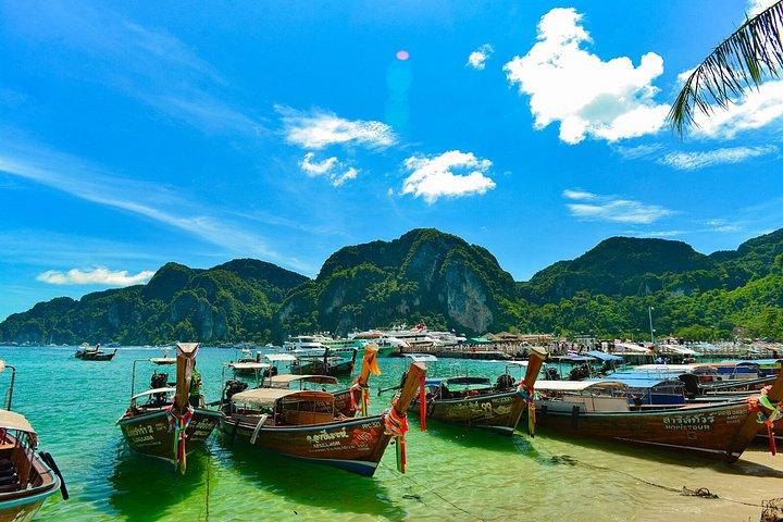 ピピマヤ湾半日サンセットスピードボート旅行プランクトン付き