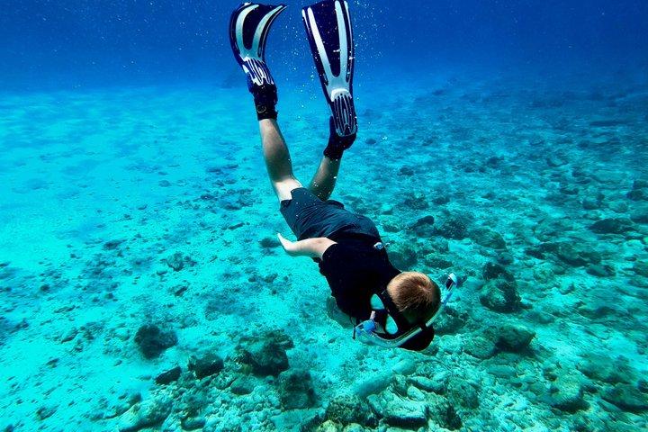 バリ島シュノーケリングブルーラグーン水中カメラ付き