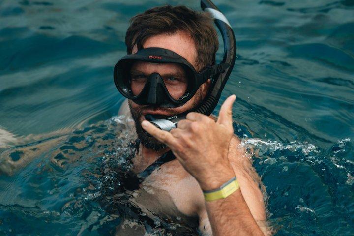 バリ島シュノーケリングブルーラグーン水中カメラ付き