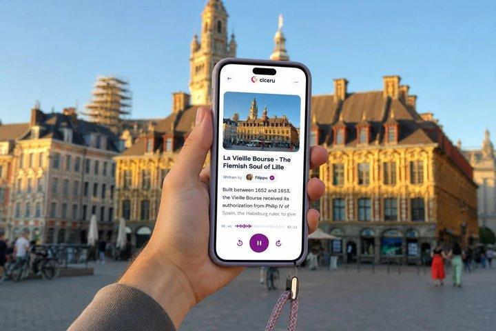 Tour de caminhada autoguiada de Lille com audiência e quiz