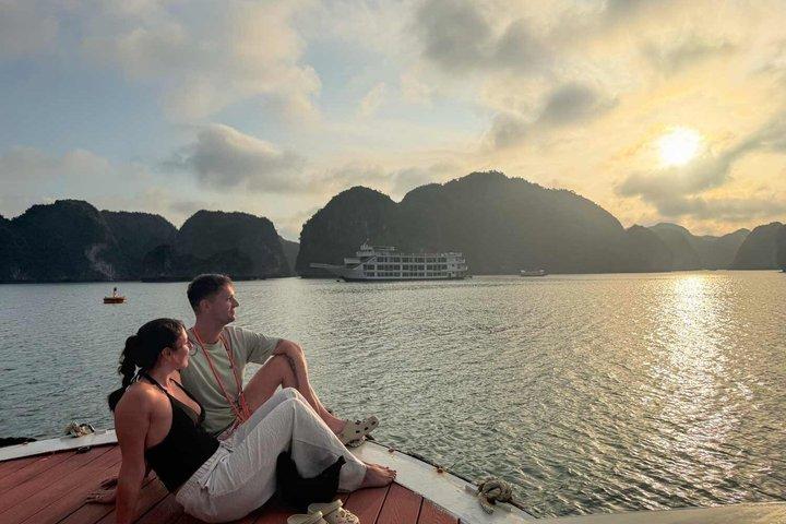 Experience a Stunning Sunset Cruise in Lan Ha Bay from Cat Ba