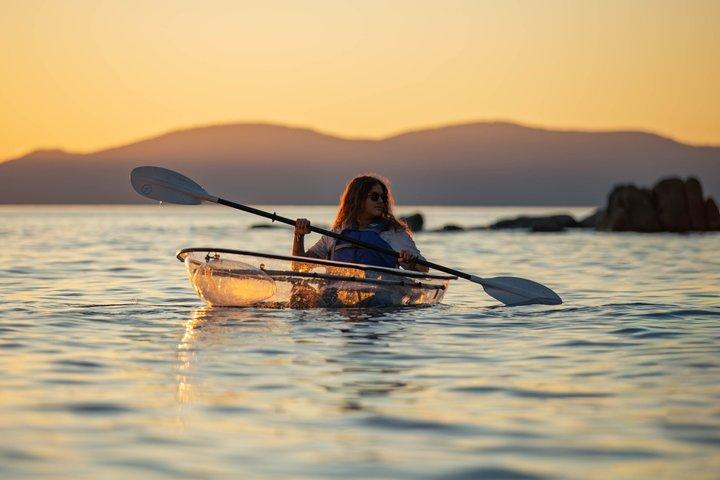 Golden Hour Clear Kayak Abenteuer
