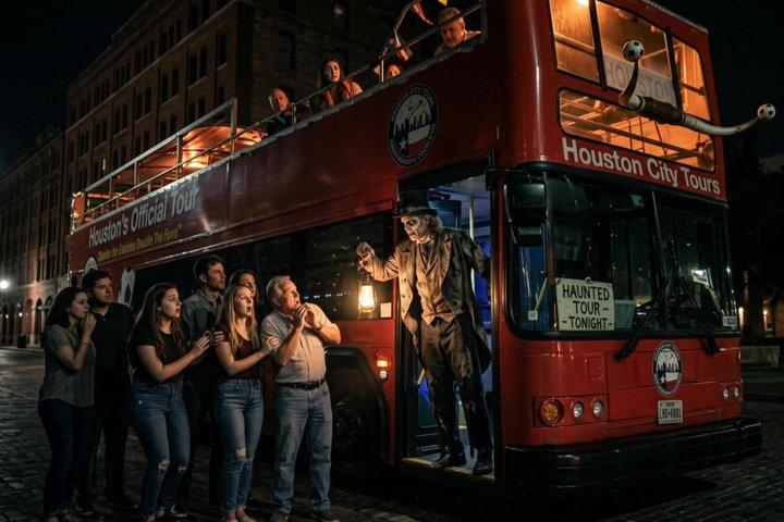 Spooktocht - Spookachtige dubbeldekkerbus
