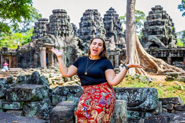 Explore Angkor Wat Temple , Bayon Temple and Jungle Temple Ta-Prohm