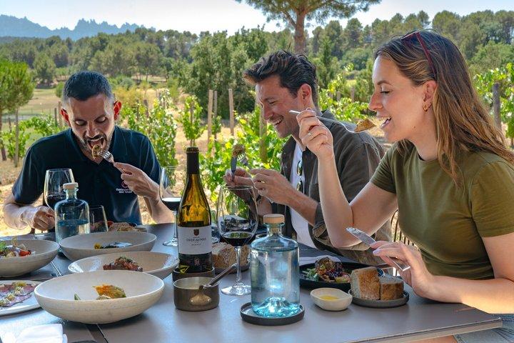 バルセロナからの眺めを楽しむモンセラート、ワイン＆グルメランチ