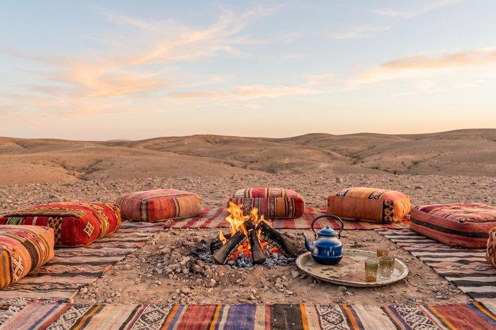 Marrakech Agafay Desert Dinner Quadbiking Sunset Camel Ride