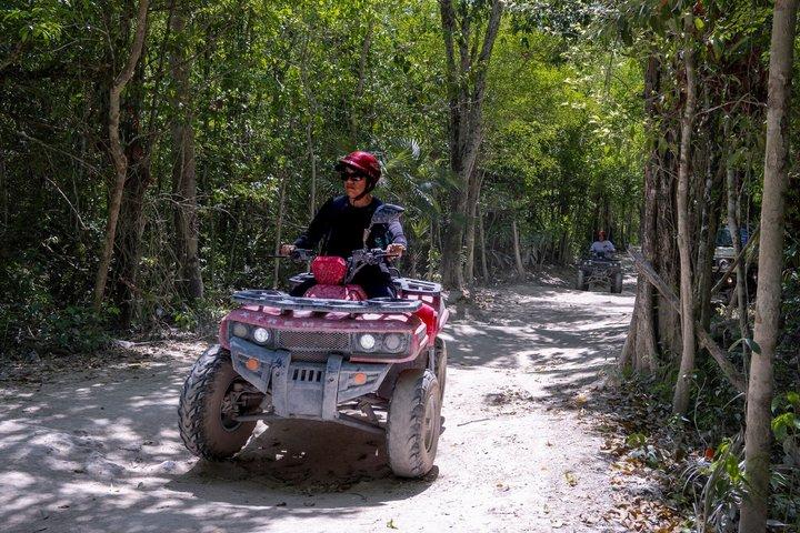 Off Road ATV Tour with Caverns, Cedral & Beach Time with Transfer