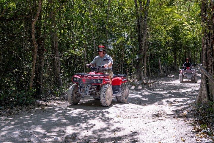 Off Road ATV Tour with Caverns, Cedral & Beach Time with Transfer