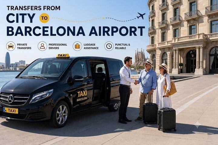 Barcelona City centre Private Transfers (To Airport / Cruise)