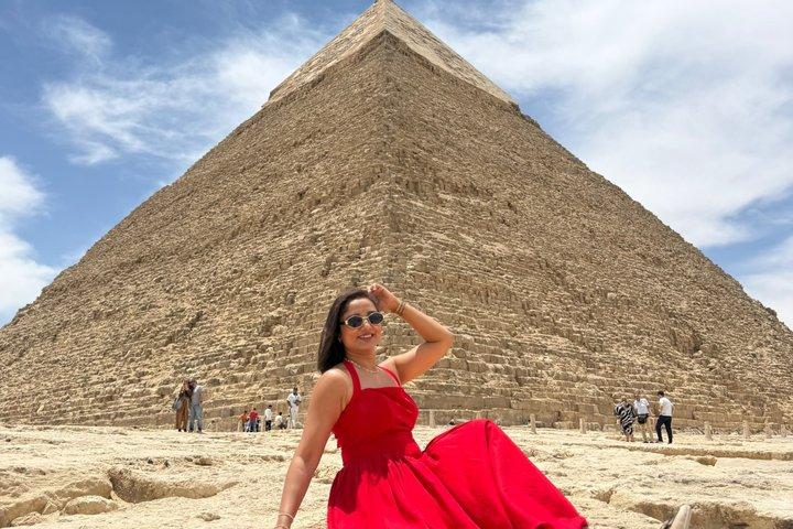 Visning af Grand Egyptian museum King Tut & Giza pyramider , Sphinx