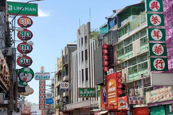 バンコクの有名なチャイナタウンのグルメ ツアー