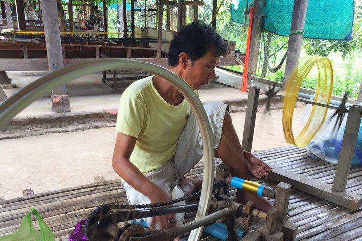 Half-Day Silk Island Tour by Boat & Silk Farm Experience