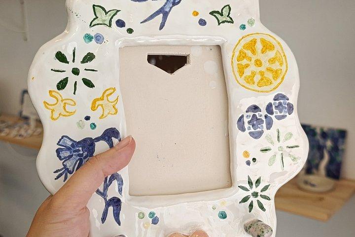 ポルトで自分だけのセラミックタイルをイメージしたフォトフレームをデザイン