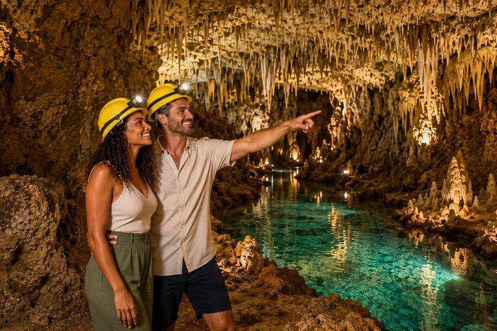 Excursión en tranvía a la cueva de Harrison en Barbados y aventura de esnórquel en crucero en barco