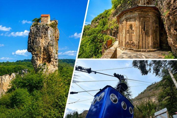Katskhi Pillar Chiatura and Mgvimevi Convent Tour from Kutaisi