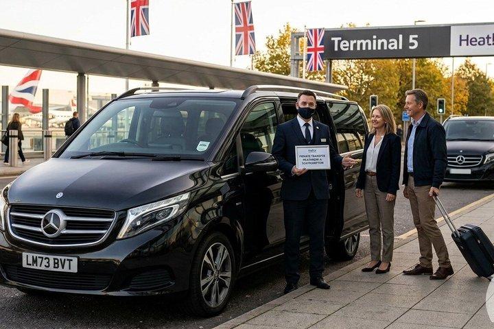 Privat transfer Heathrow til og fra Southampton Hoteller eller havne