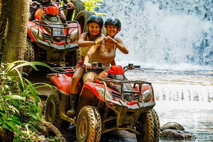 ウブド ゴリラフェイス ATV、棚田と滝ツアー