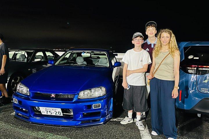 東京ドリフトナイトツアー：R34＆GT-Rで夜の大黒PAへ