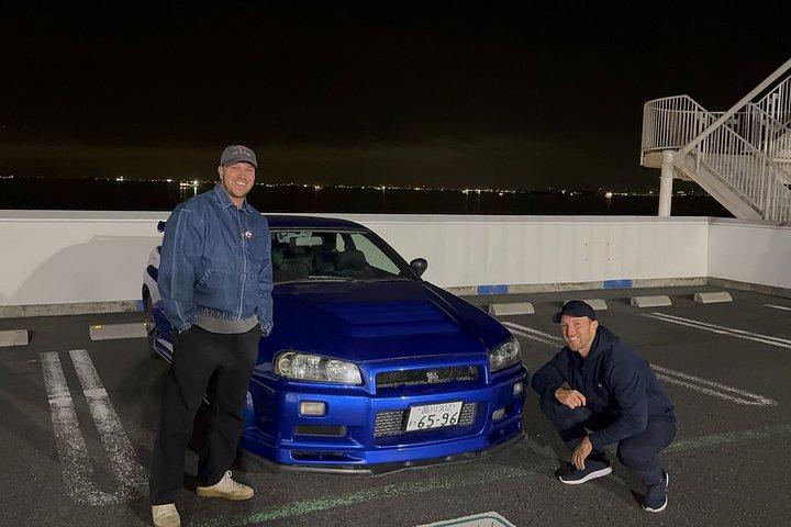 東京ドリフトナイトツアー：R34＆GT-Rで夜の大黒PAへ