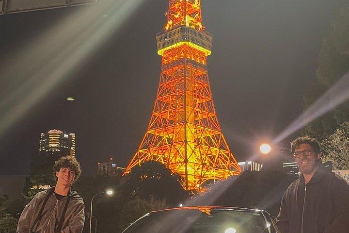 東京ドリフトナイトツアー：R34＆GT-Rで夜の大黒PAへ