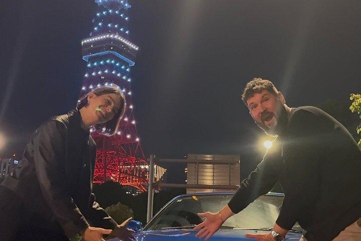 東京ドリフトナイトツアー：R34＆GT-Rで夜の大黒PAへ