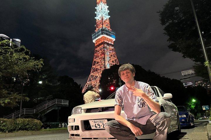 東京ドリフトナイトツアー：R34＆GT-Rで夜の大黒PAへ