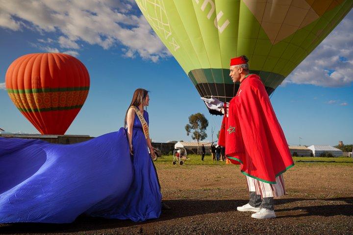 Marrakech Flying Dress Photosession Agafay Desert or Air Balloon