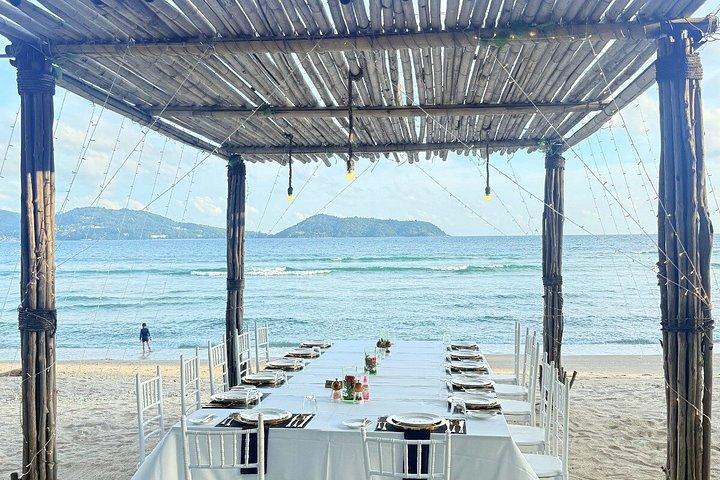 Phuket Romantic Beach Dinner with International Set Menu