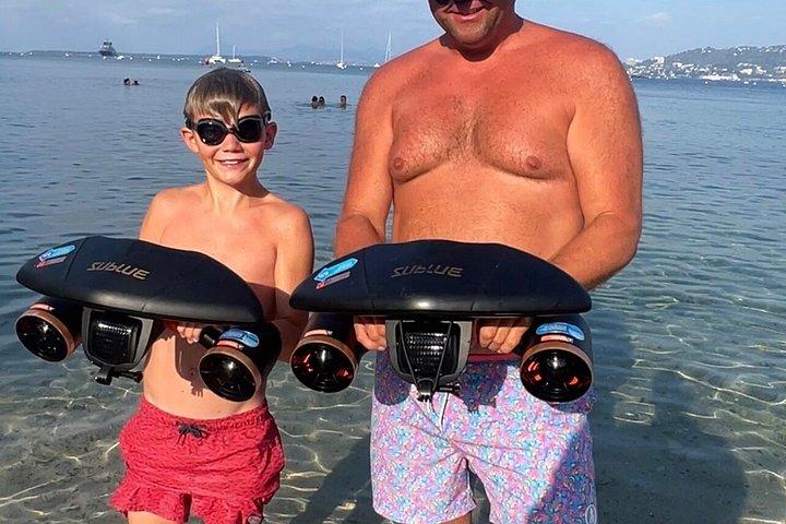 Cap d'Antibes: Scooter, Snorkeling and private Paddle.