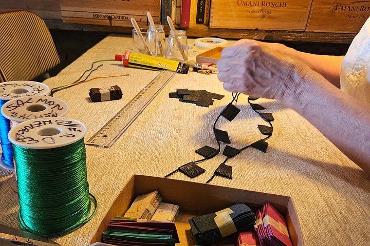 3 Hours Leather Necklace Workshop in Rome