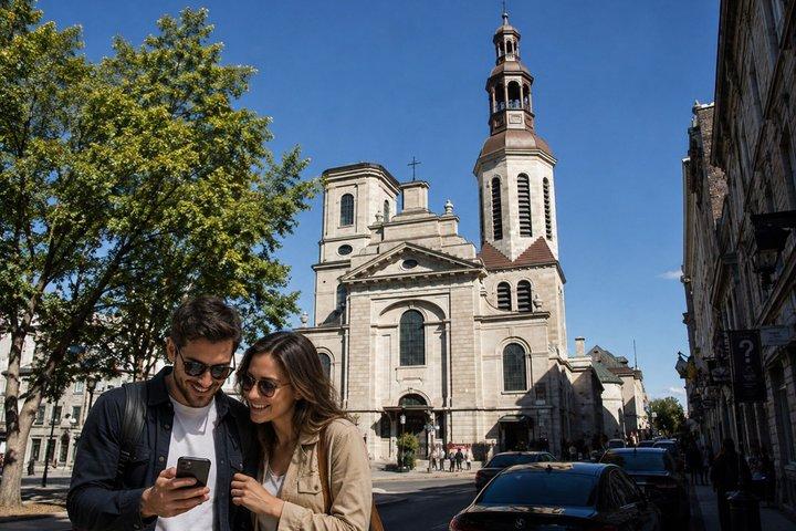 Vecchia Québec caccia al tesoro & tour a piedi autoguidato