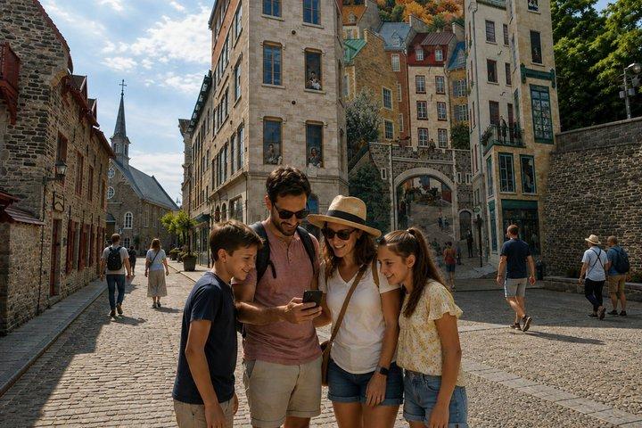 Vecchia Québec caccia al tesoro & tour a piedi autoguidato