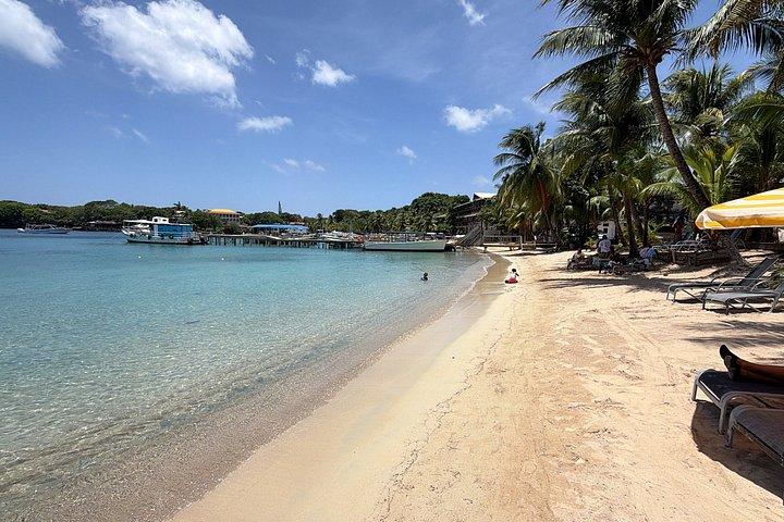 Roatan West End Beach Break with Private Transfer