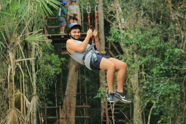 ATV Abenteuer Tour Zipline und Cenote Schwimmen in Playa del Carmen