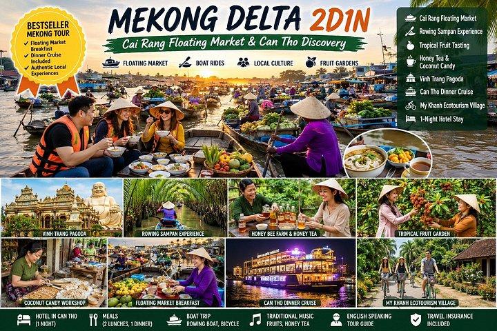 From Ho Chi Minh city: Mekong Delta Tour 2 Days 1 Night