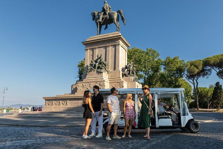 ローマ パノラマ ゴルフカートツアー コーヒーとジェラートで隠れた名所を巡る旅