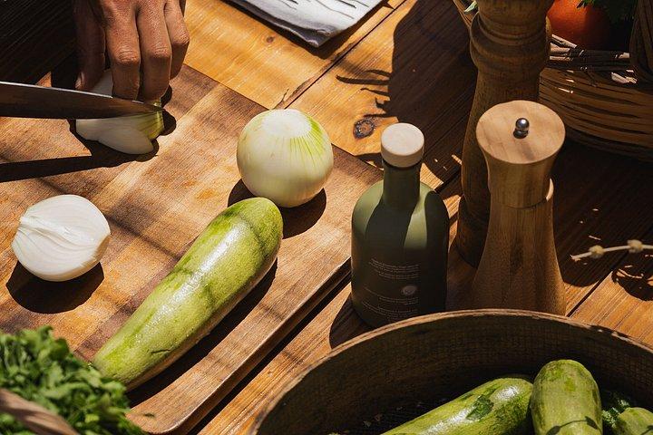 エステート料理クラスと農場から食卓へランチKtima Korres Yastra