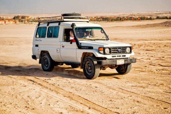 Safari en jeep con paseo en camello y cena beduina