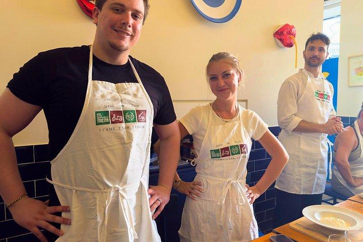 パスタティラミスとプロセッコのローマ料理教室