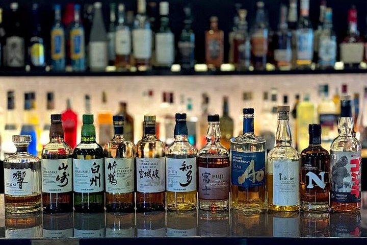 東京日本語ウイスキーの試飲（スナック5品付）