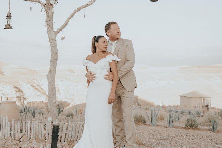 プロの写真家とマラケシュの結婚式とプロポーズ
