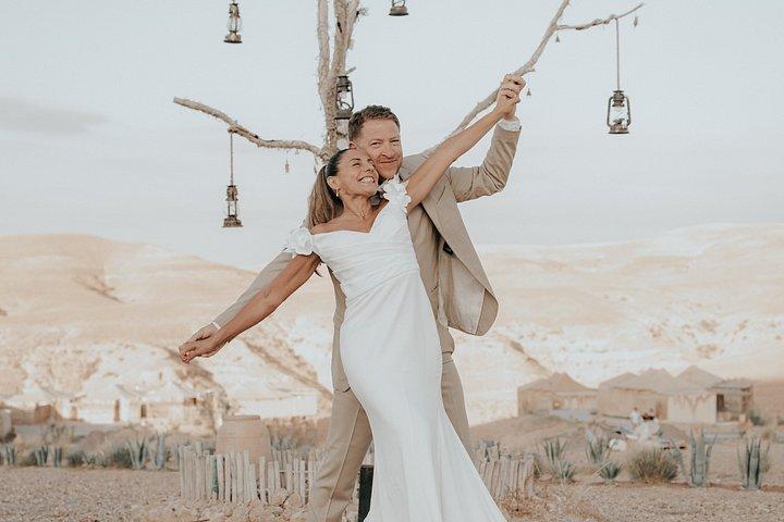 プロの写真家とマラケシュの結婚式とプロポーズ