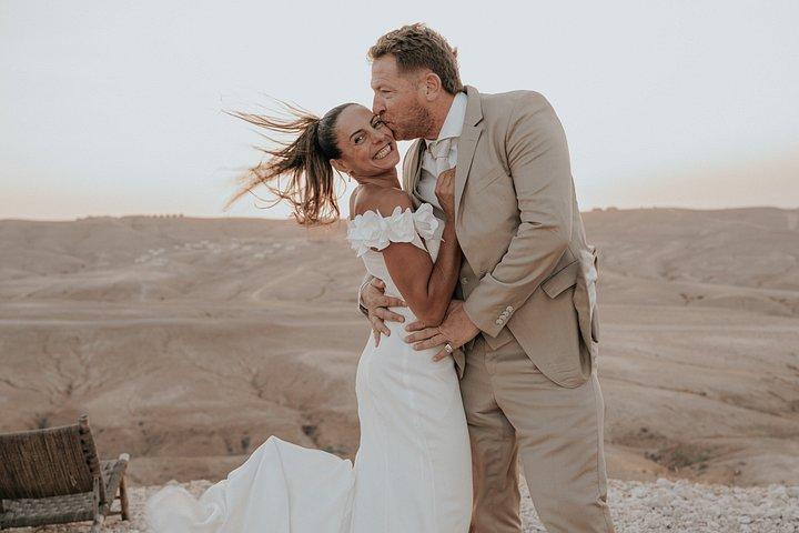 プロの写真家とマラケシュの結婚式とプロポーズ