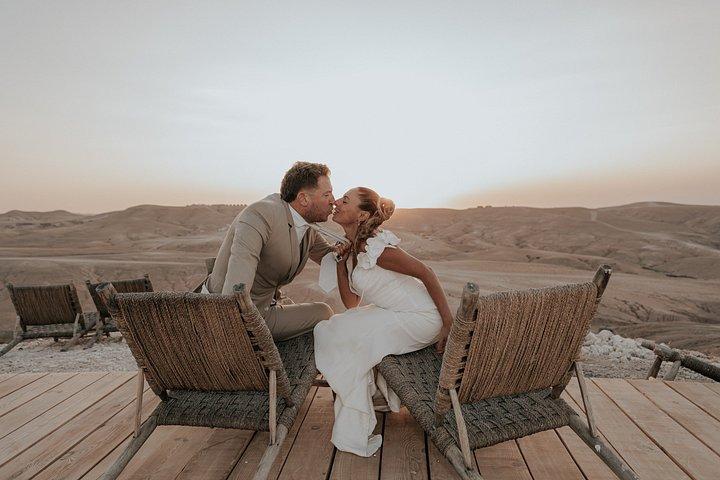 プロの写真家とマラケシュの結婚式とプロポーズ