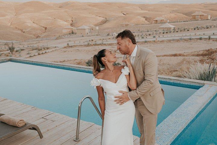 プロの写真家とマラケシュの結婚式とプロポーズ