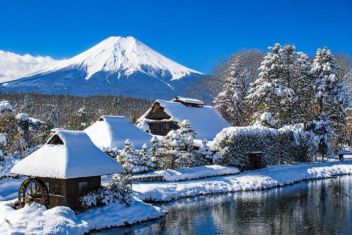 Fuji, Chureito-pagoden och Kawaguchikosjön Dagstur från Tokyo