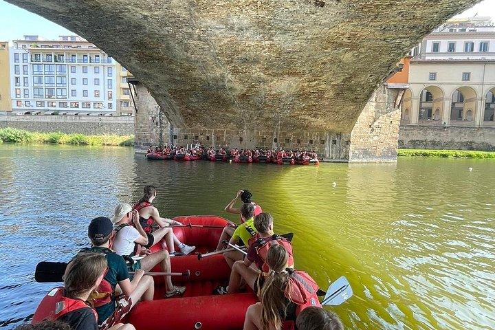 Soft Rafting in Florence under the Pontevecchio Arches