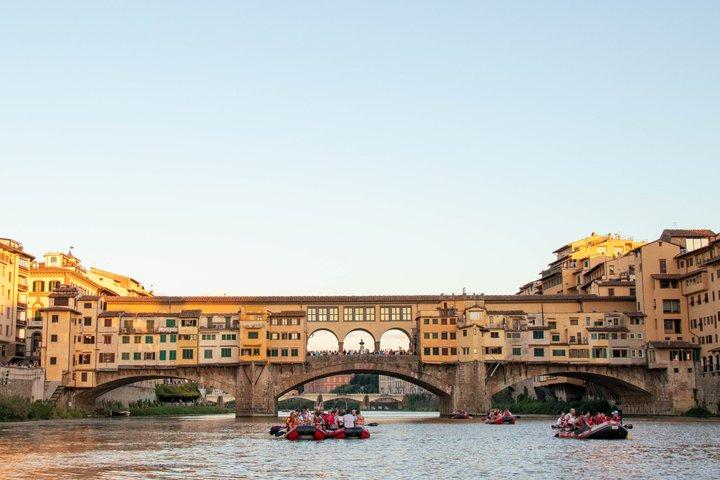 Soft Rafting in Florence under the Pontevecchio Arches