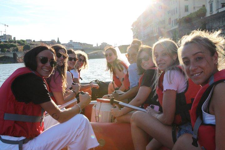 Soft Rafting in Florence under the Pontevecchio Arches