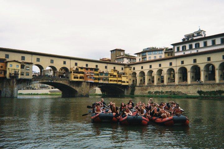 Soft Rafting in Florence under the Pontevecchio Arches